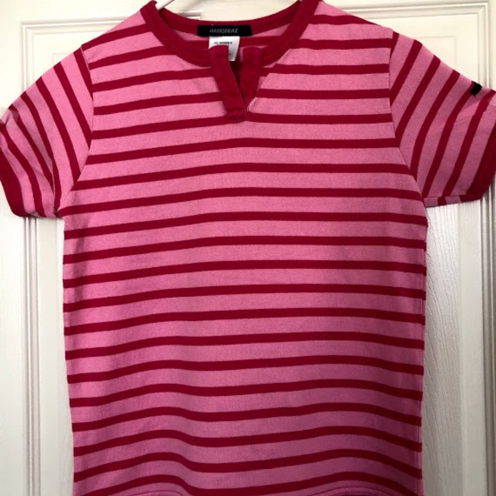 Women's 100% cotton short sleeves STRIPES t-shirt